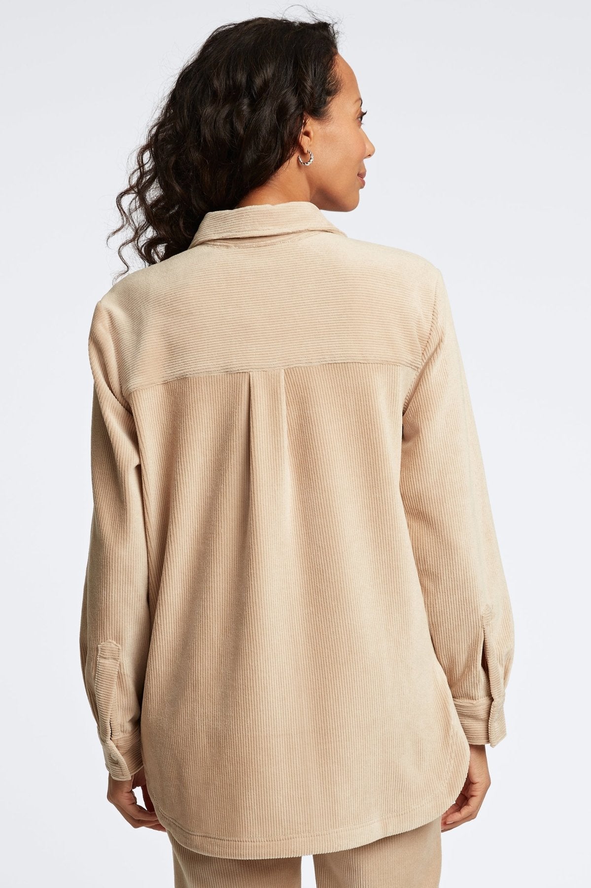 Maddy Plush Cord Long Sleeve Shirt