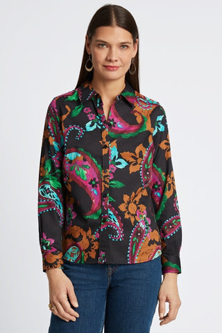 Hampton Painted Paisley Long Sleeve Shirt