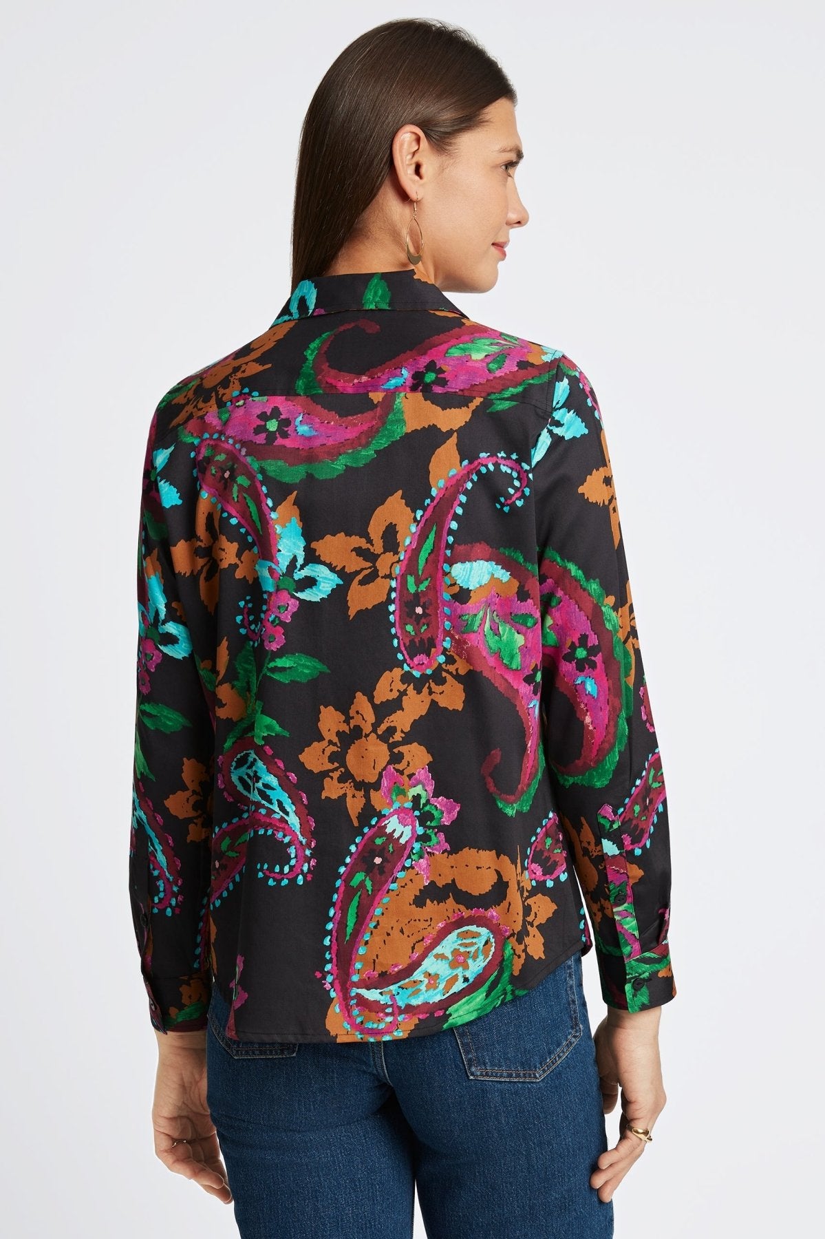Hampton Painted Paisley Long Sleeve Shirt