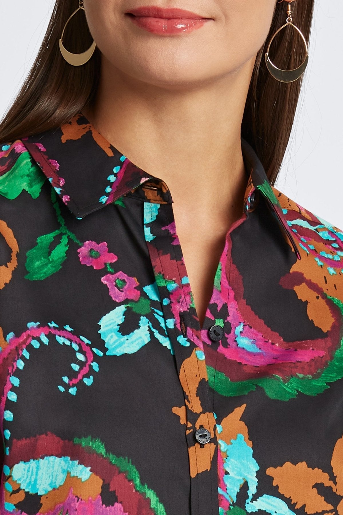 Hampton Painted Paisley Long Sleeve Shirt