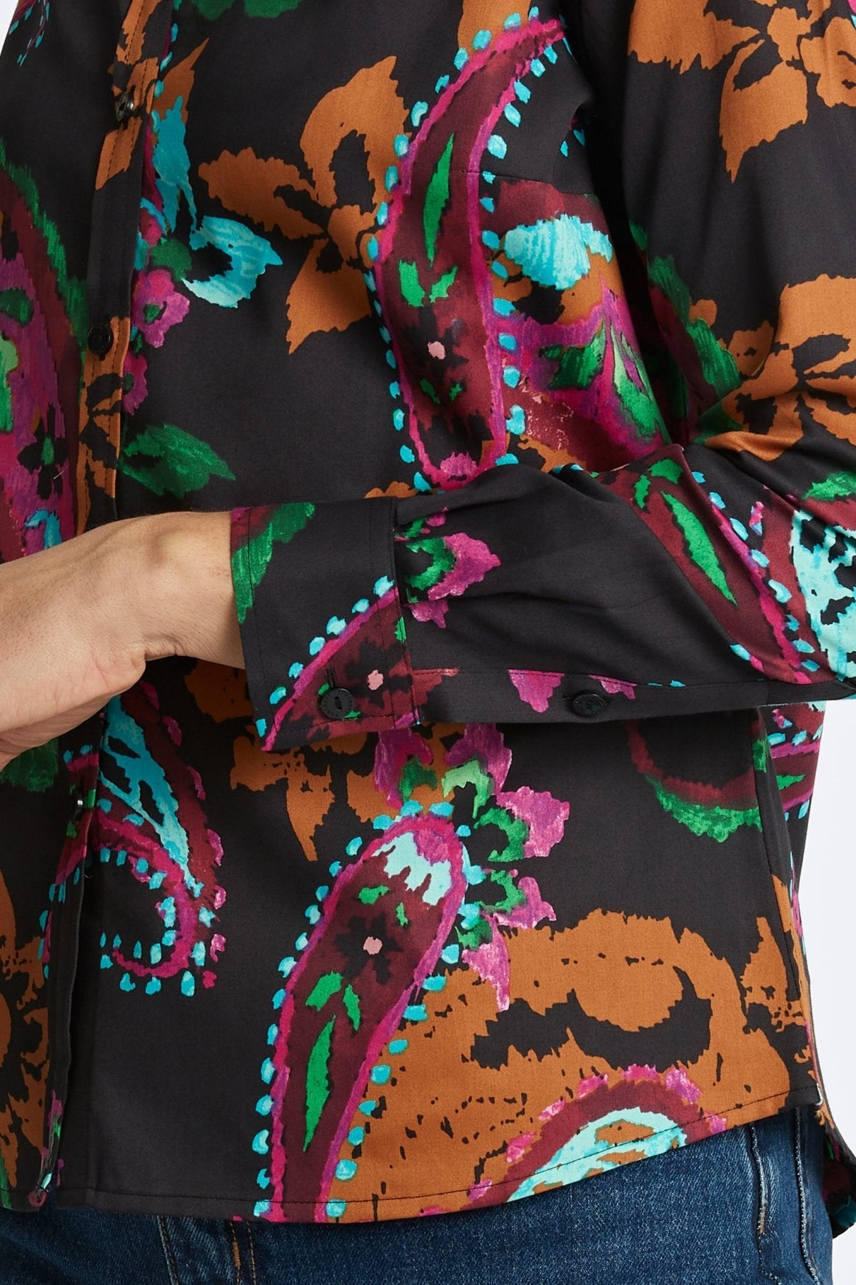 Hampton Painted Paisley Long Sleeve Shirt