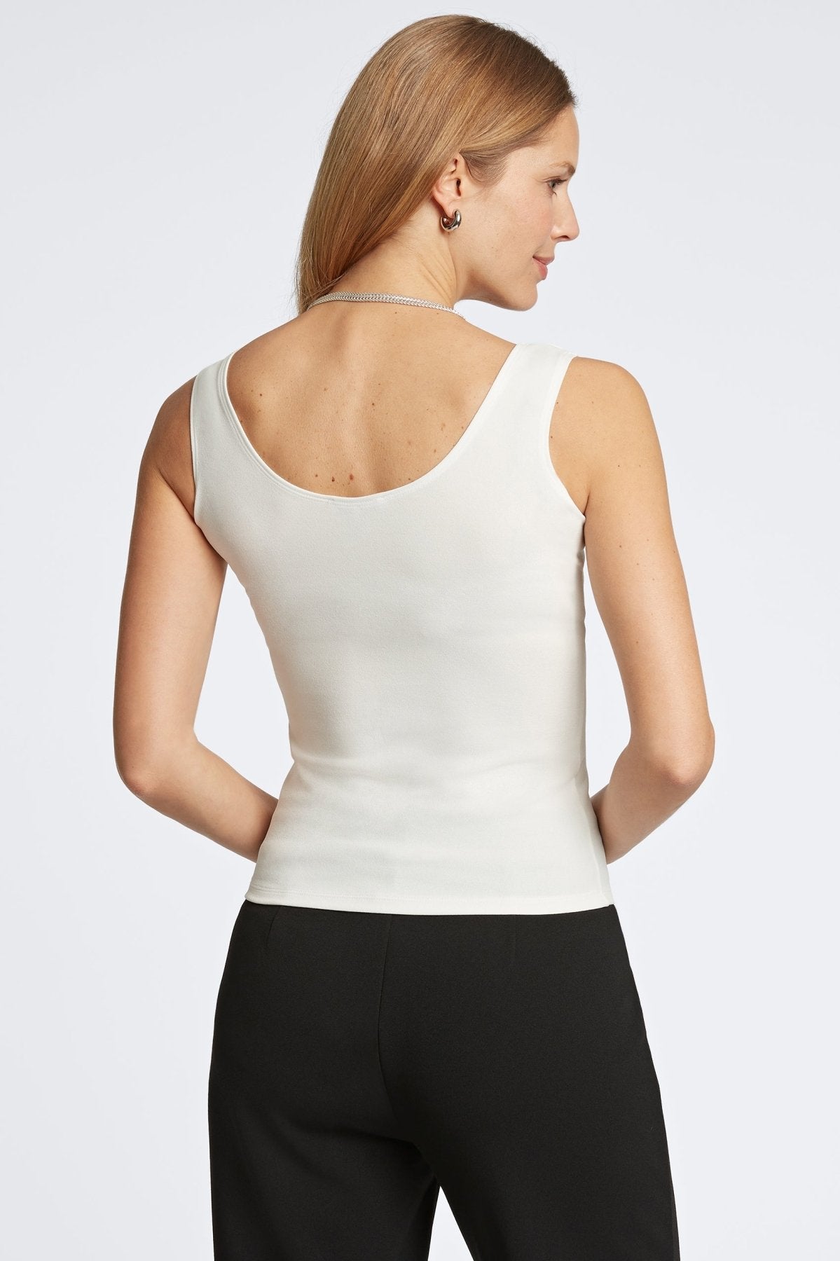 Georgia Knit Crepe Sleeveless Tank