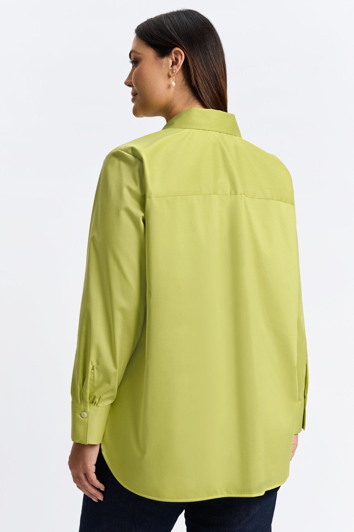 【美品】LACE COMBI HALF SLEEVE JACKET SHIRT Cole No Iron Stretch 3/4 Sleeve Shirt- Foxcroft