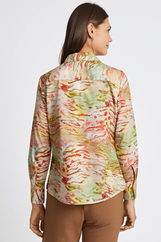 Mary Watercolor Zebra Long Sleeve Shirt