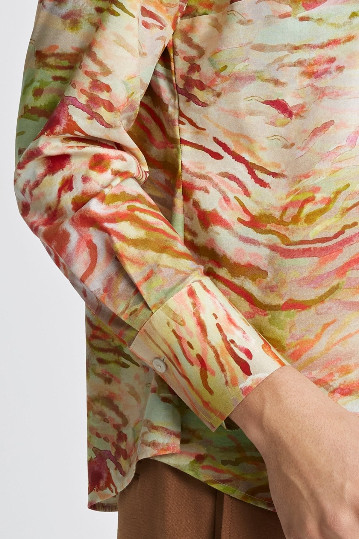 Mary Watercolor Zebra Long Sleeve Shirt