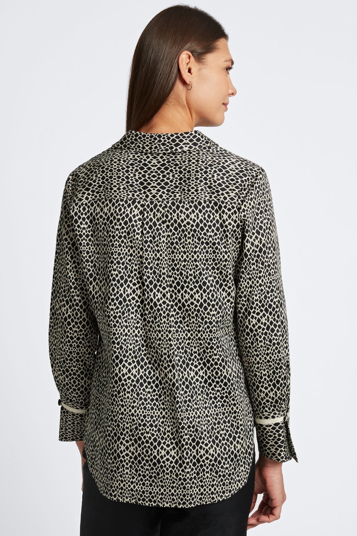 Iris Abstract Snakeskin Long Sleeve Tunic