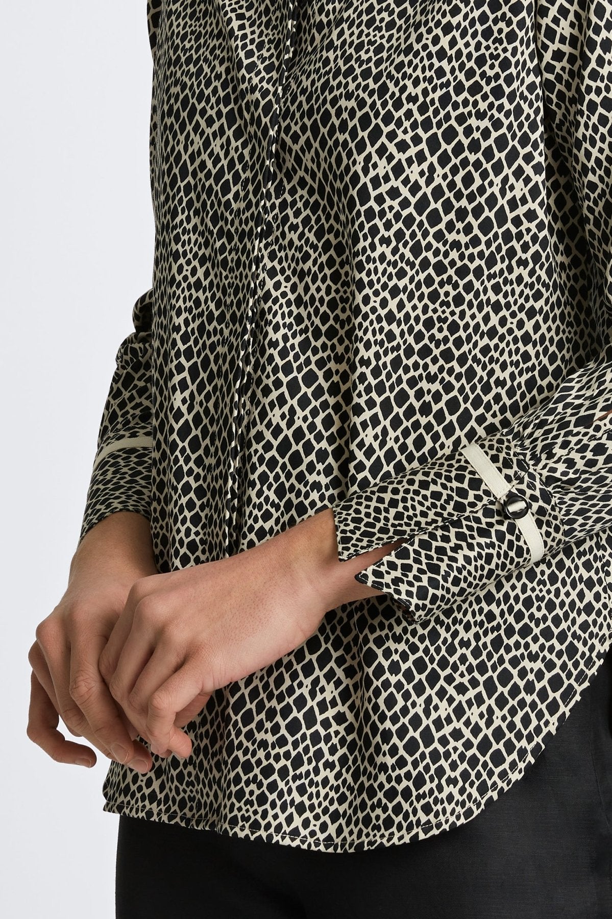 Iris Abstract Snakeskin Long Sleeve Tunic