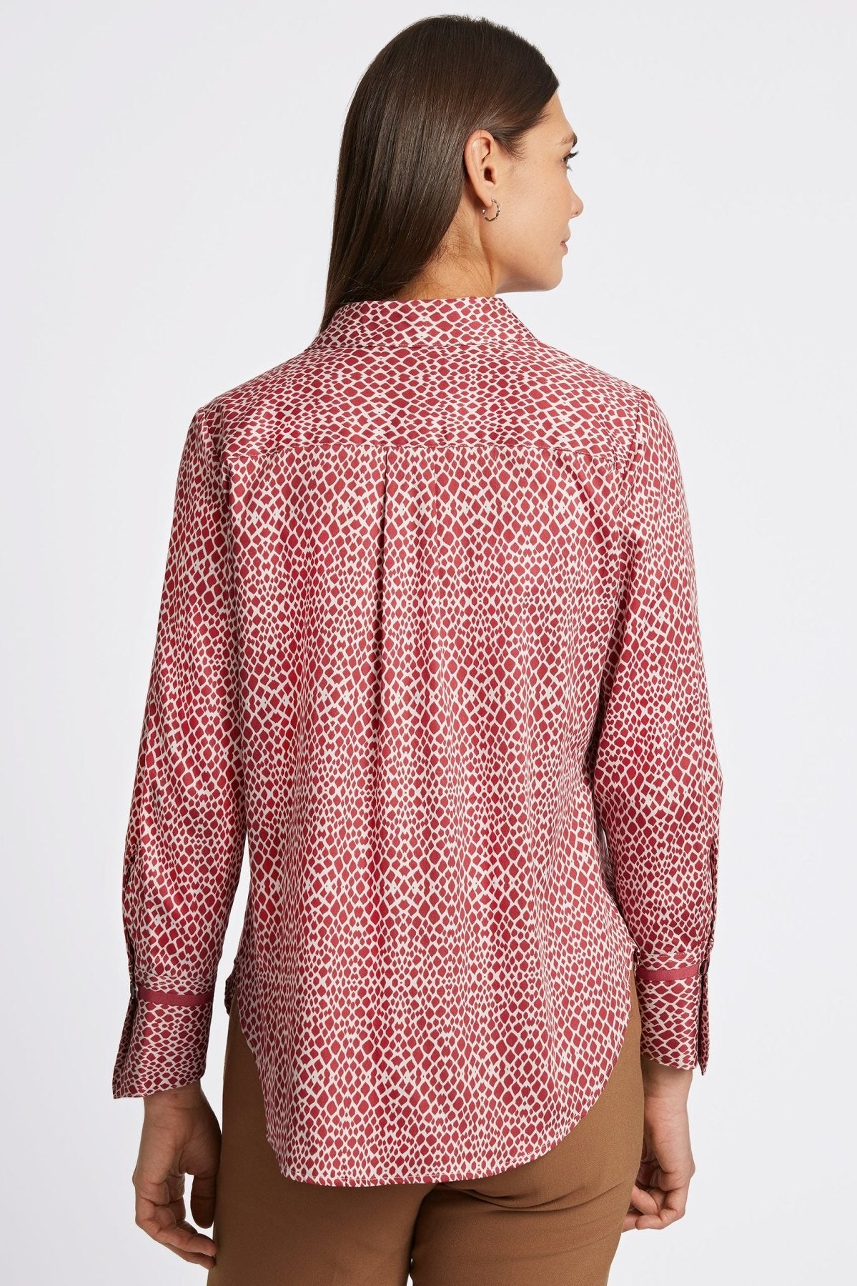 Iris Abstract Snakeskin Long Sleeve Tunic