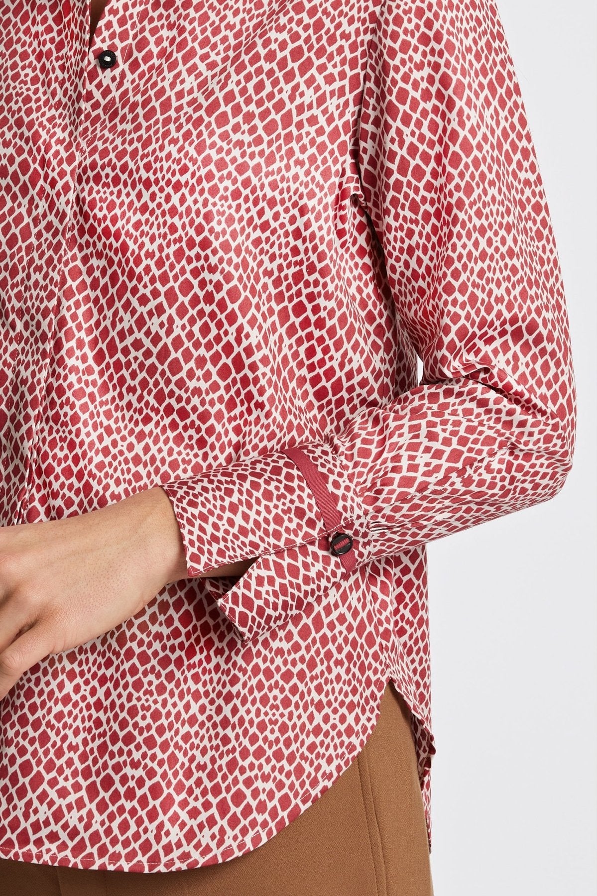 Iris Abstract Snakeskin Long Sleeve Tunic