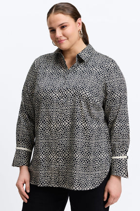 Iris Plus Abstract Snakeskin Tunic Foxcroft