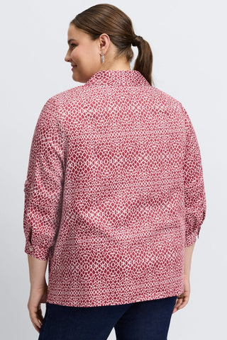 #color_Ruby Red Abstract Snakeskin