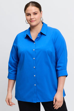 Evelyn Plus No Iron Stretch 3/4 Sleeve Shirt