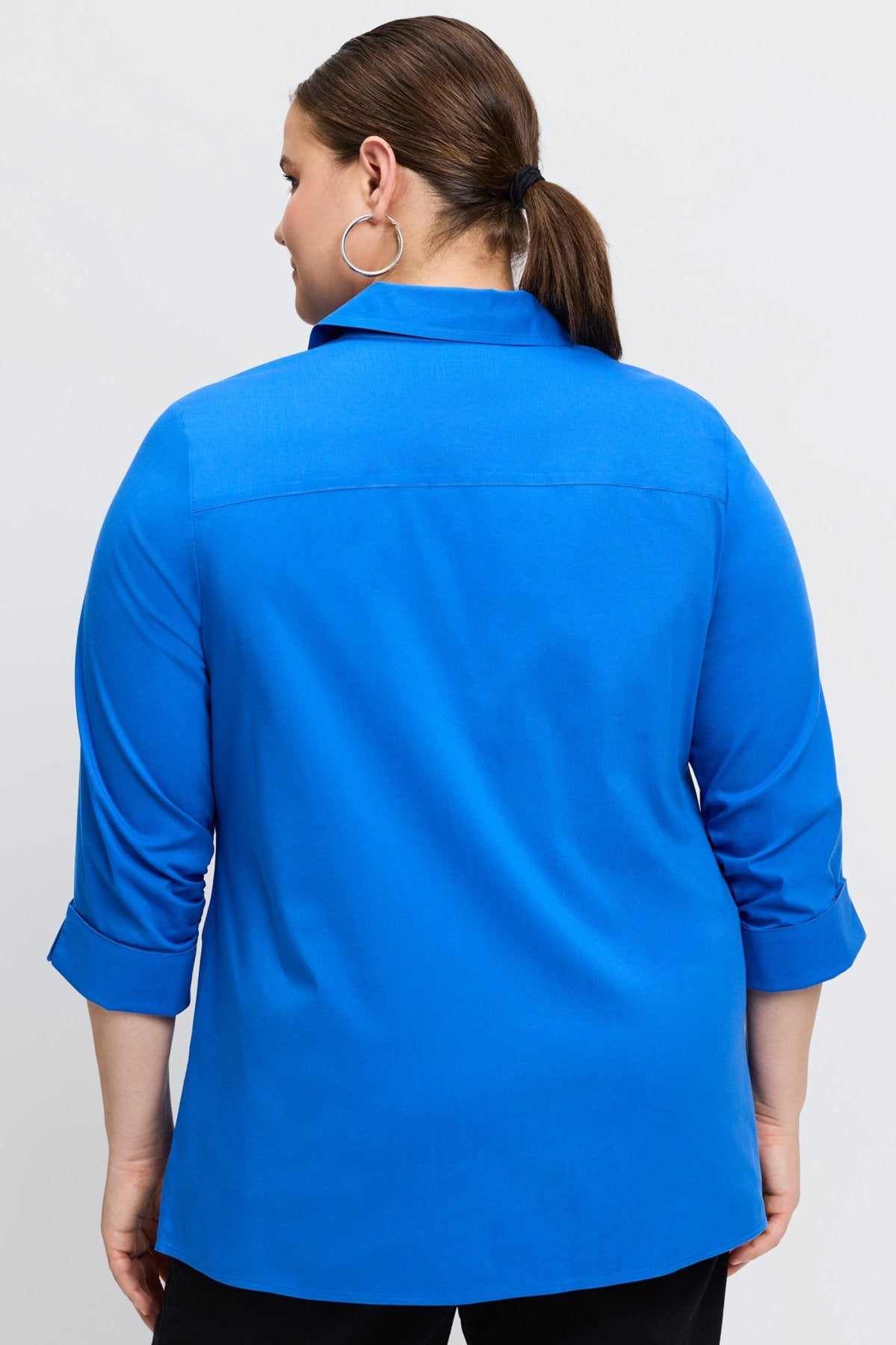 Evelyn Plus No Iron Stretch 3/4 Sleeve Shirt