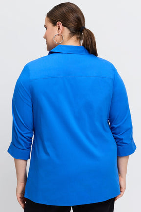 Evelyn Plus No Iron Stretch 3/4 Sleeve Shirt