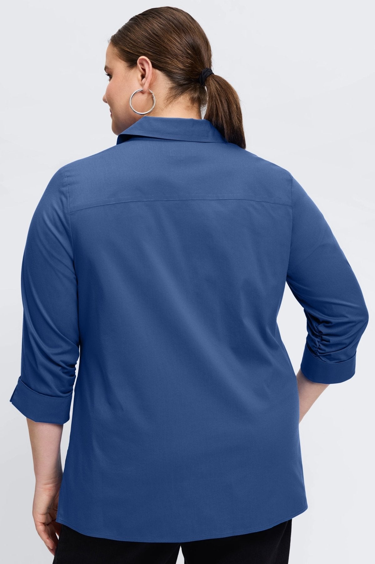 Evelyn Plus No Iron Stretch 3/4 Sleeve Shirt