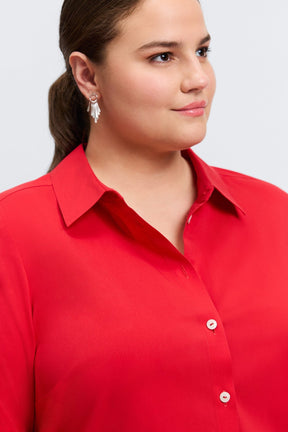 Evelyn Plus No Iron Stretch 3/4 Sleeve Shirt