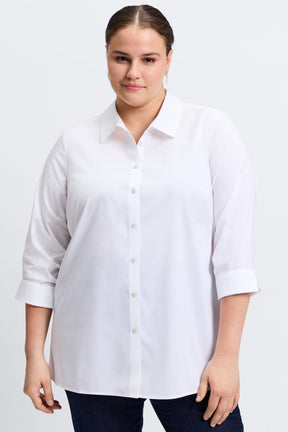 Evelyn Plus No Iron Stretch 3/4 Sleeve Shirt
