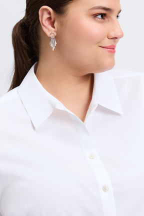 Evelyn Plus No Iron Stretch 3/4 Sleeve Shirt