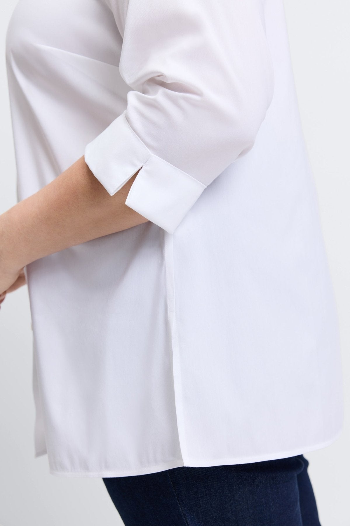 Evelyn Plus No Iron Stretch 3/4 Sleeve Shirt