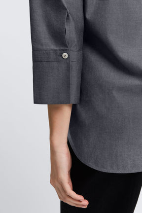 Madison No Iron Pinpoint 3/4 Sleeve Tunic