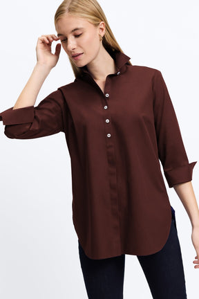Madison No Iron Pinpoint 3/4 Sleeve Tunic