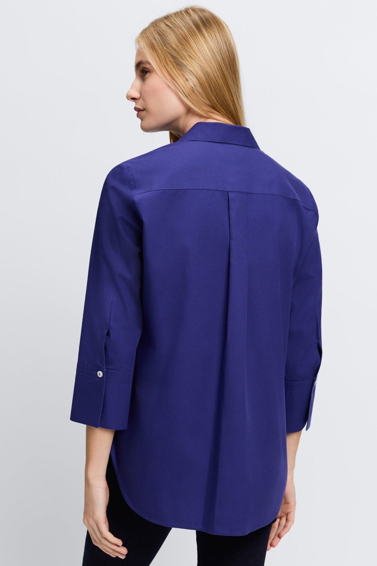 Madison No Iron Pinpoint 3/4 Sleeve Tunic