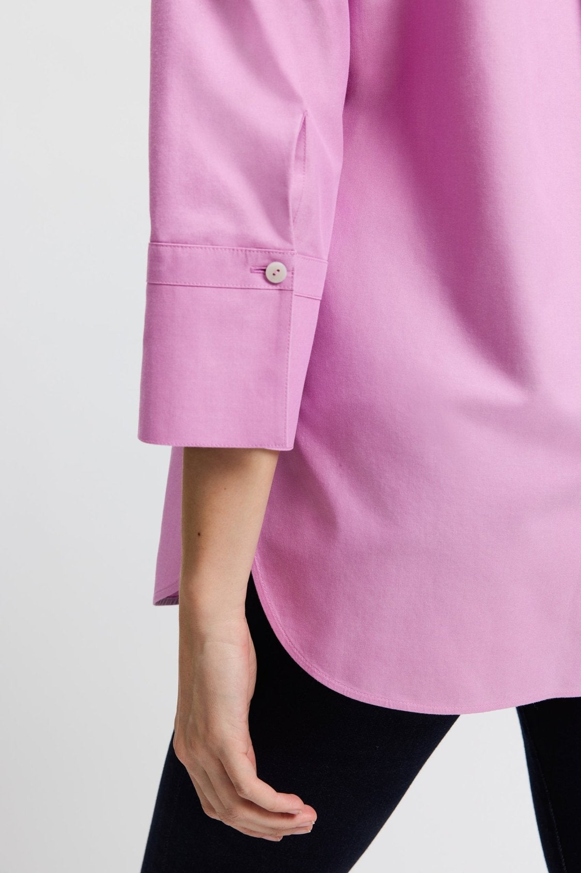 Madison No Iron Pinpoint 3/4 Sleeve Tunic