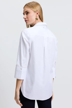 Madison No Iron Pinpoint 3/4 Sleeve Tunic