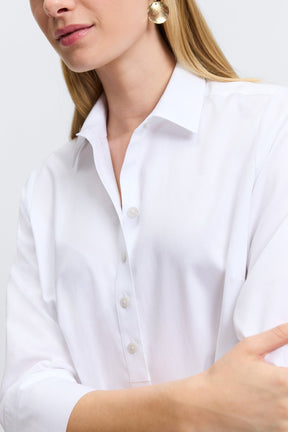 Madison No Iron Pinpoint 3/4 Sleeve Tunic
