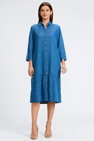 ivy jane denim dress Ivy Jane Indigo Denim Shift Dress S