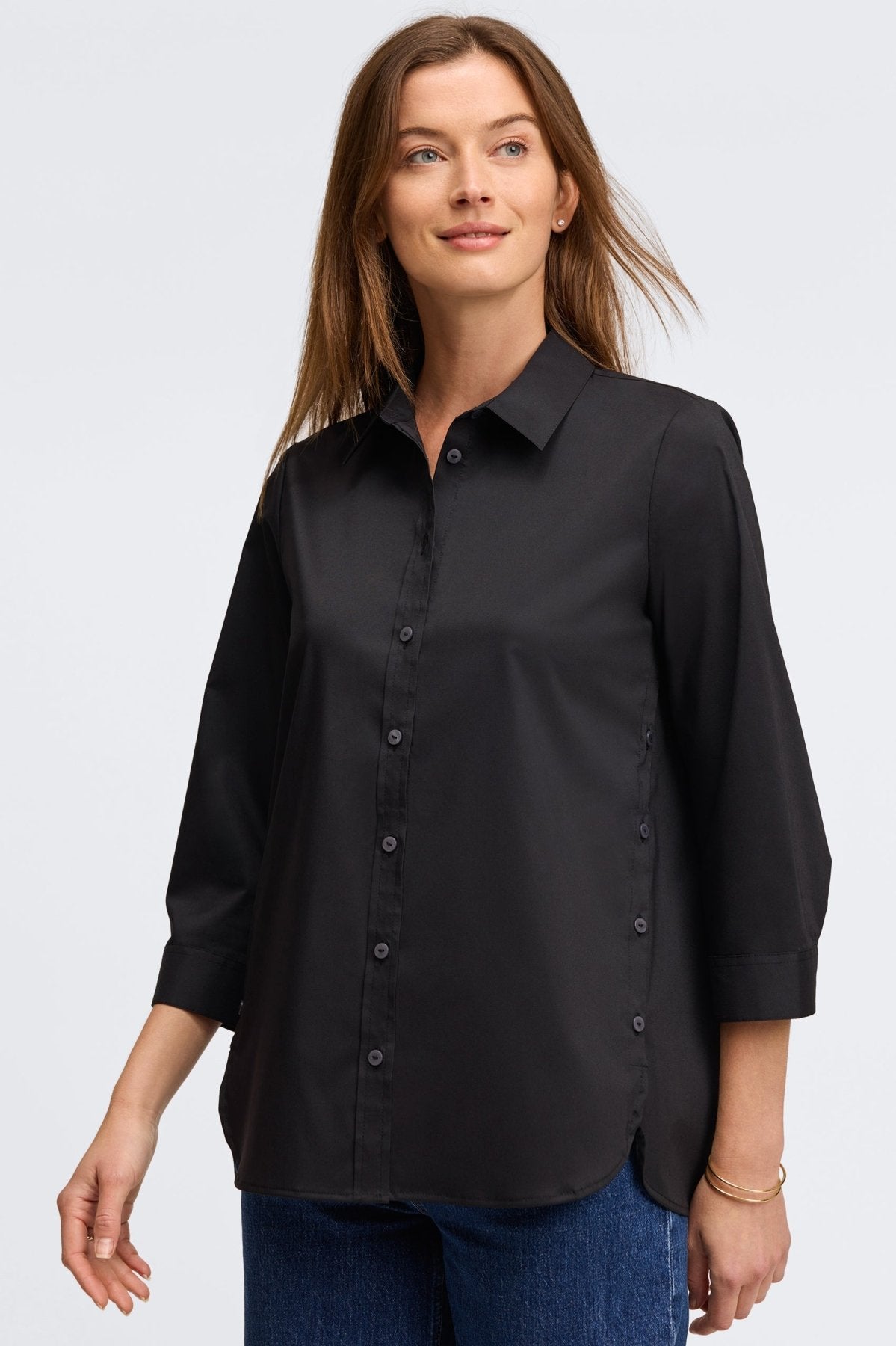 Juliet No Iron Stretch 3/4 Sleeve Shirt