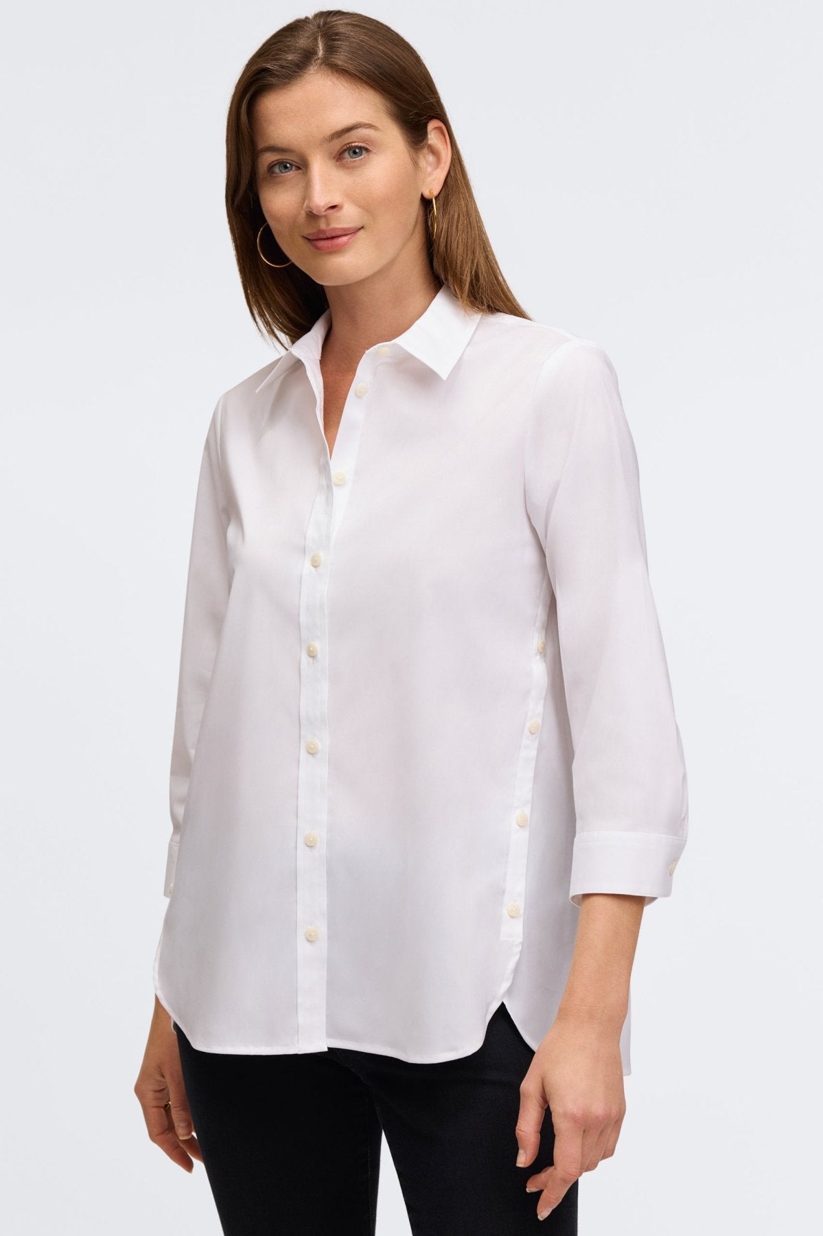 Juliet No Iron Stretch 3/4 Sleeve Shirt