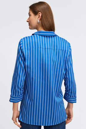 Evelyn Rope Stripe 3/4 Sleeve Shirt