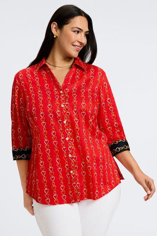 Mary Plus Love Chain 3/4 Sleeve Shirt