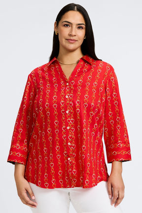 Mary Plus Love Chain 3/4 Sleeve Shirt