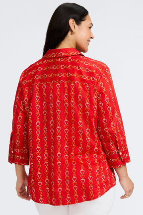Mary Plus Love Chain 3/4 Sleeve Shirt