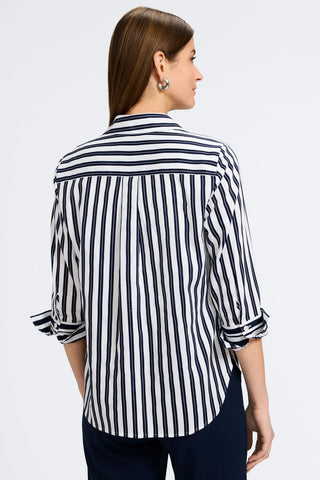 Madison Double Stripe 3/4 Sleeve Shirt
