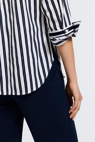 Madison Double Stripe 3/4 Sleeve Shirt