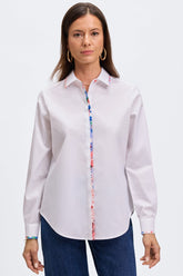 Charlie No Iron Stretch Springtime Collage Long SleeveShirt