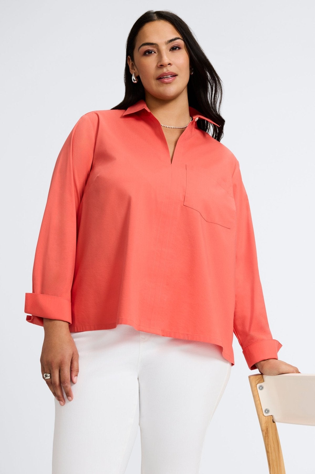 Bella Plus No Iron Stretch Long Sleeve Shirt
