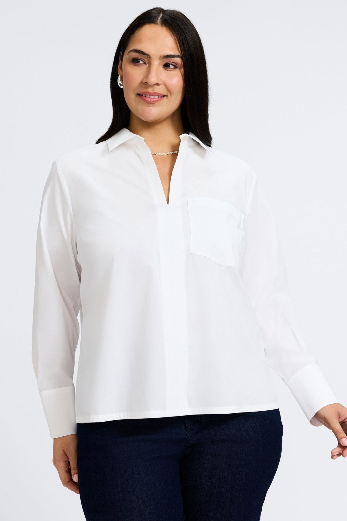 Bella Plus No Iron Stretch Long Sleeve Shirt