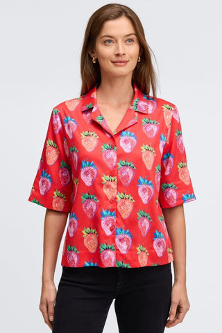 Quinn Strawberry Delight Elbow Sleeve Shirt