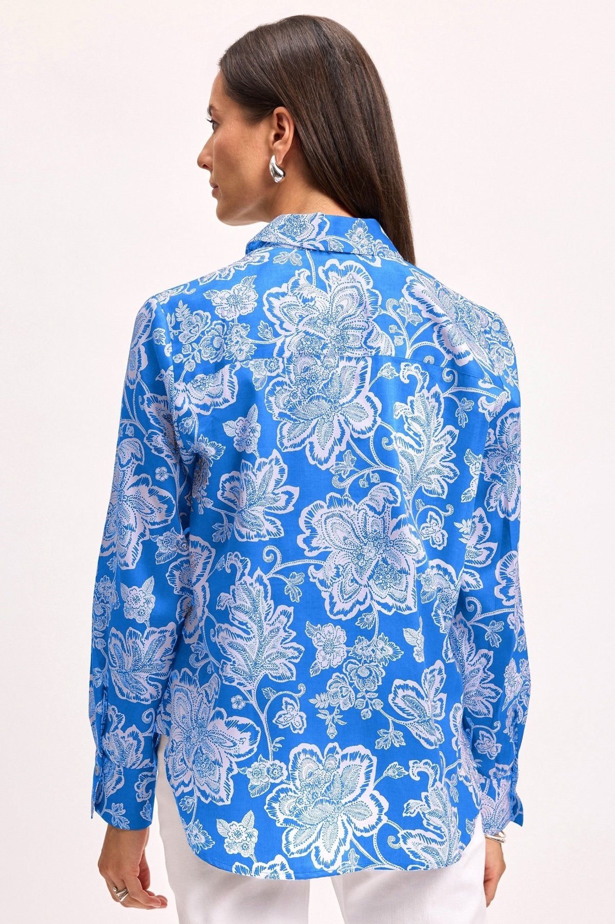 #color_cobalt blue/white woodblock floral