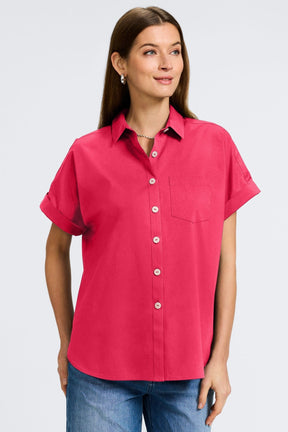 Abigail No Iron Stretch Short Sleeve Shirt