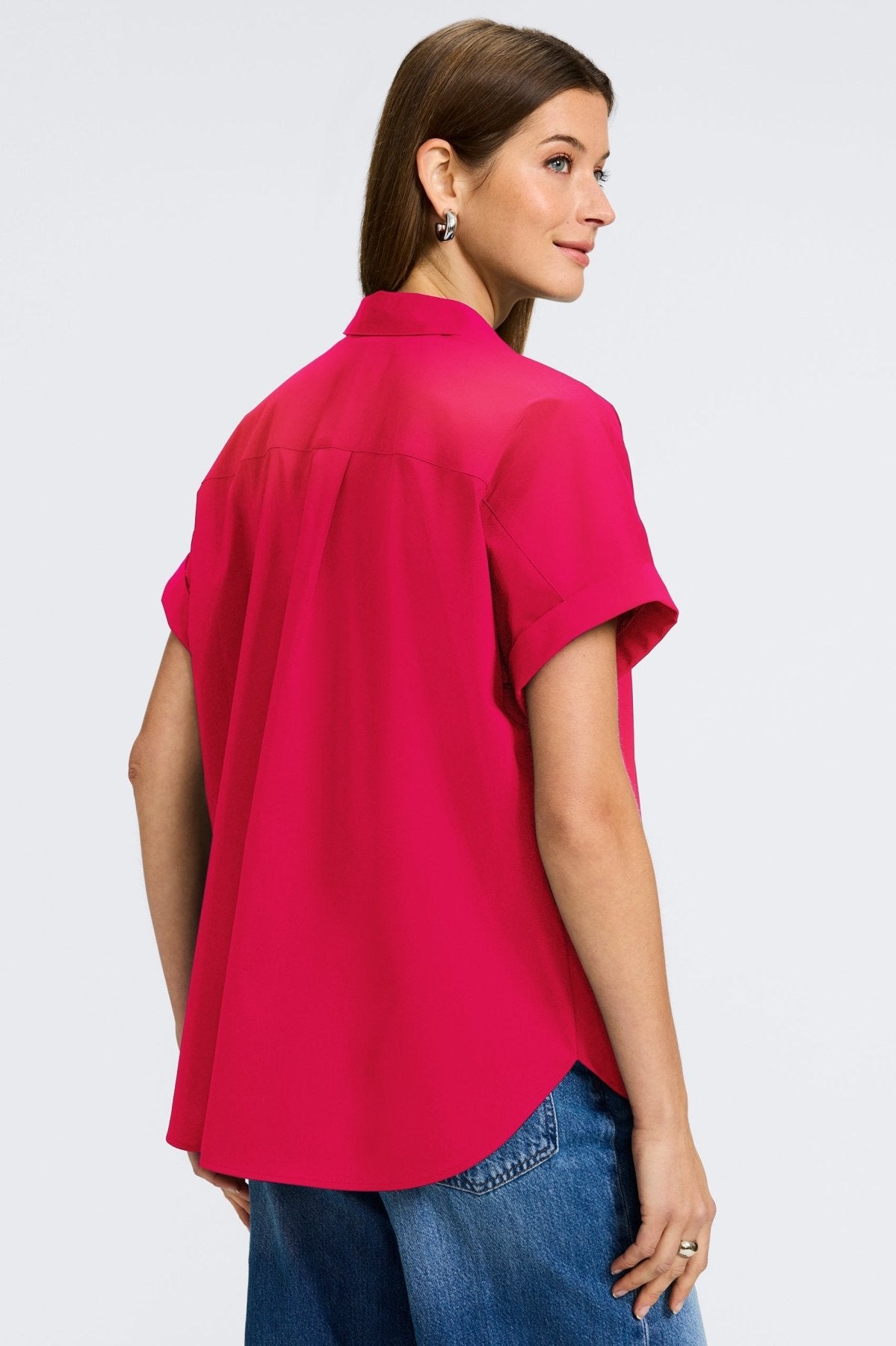 Abigail No Iron Stretch Short Sleeve Shirt
