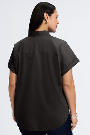 Abigail Plus No Iron Stretch Short Sleeve Shirt