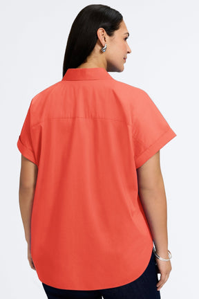Abigail Plus No Iron Stretch Short Sleeve Shirt
