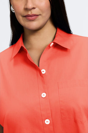 Abigail Plus No Iron Stretch Short Sleeve Shirt
