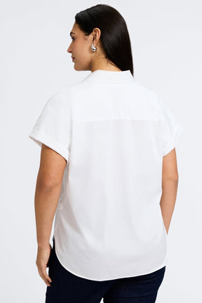 Abigail Plus No Iron Stretch Short Sleeve Shirt