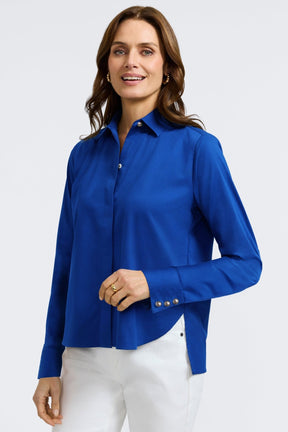 Pearl No Iron Stretch Matte Sateen Long Sleeve Shirt
